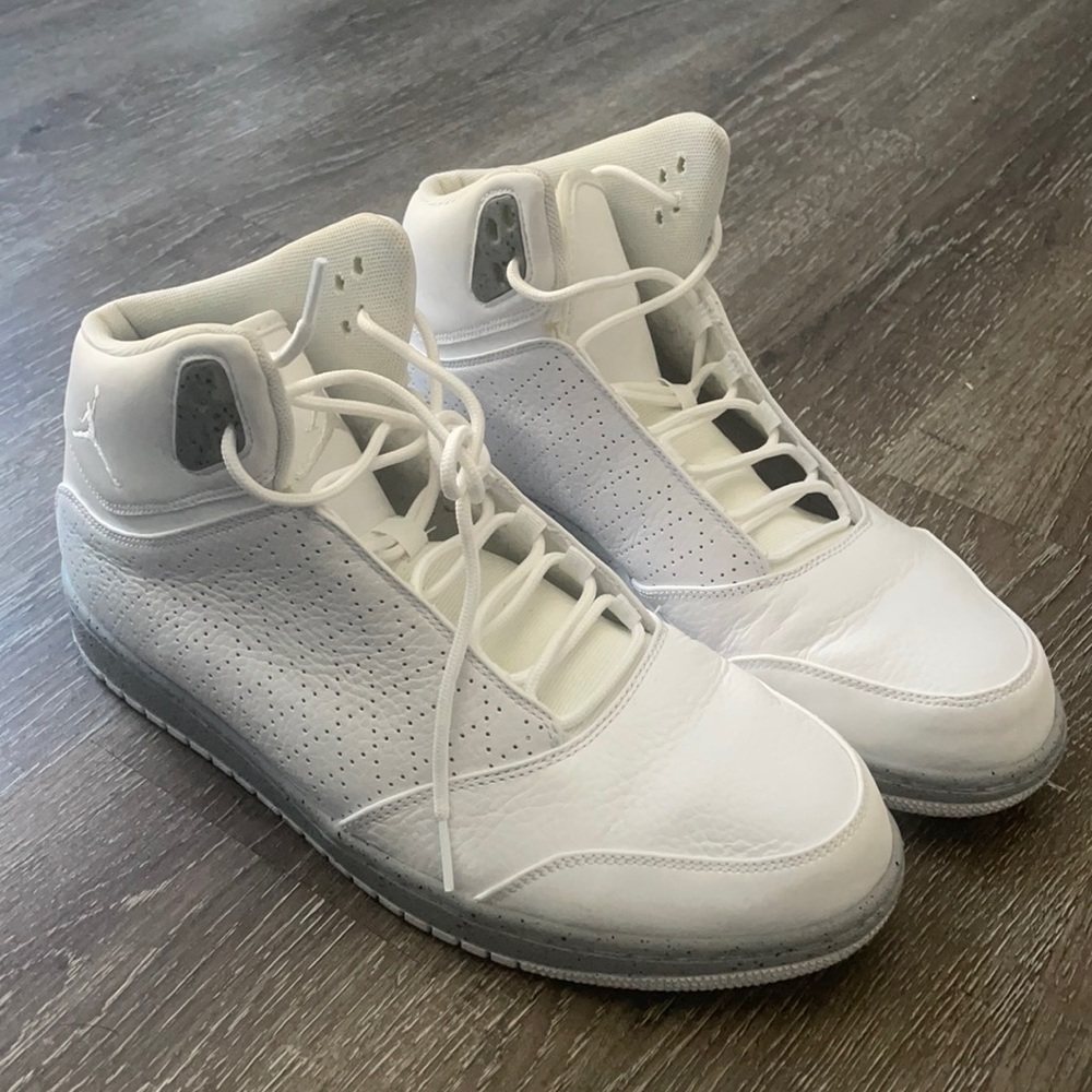 All White Jordans Size 11.5